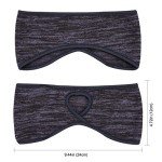 Fleece Ponytail Headband for Winter Sports