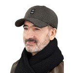 Warm Wool Dad Hat with Earmuffs for Men