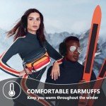 Black Faux Furry Ear Muffs for Winter Outdoors