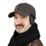Warm Wool Dad Hat with Earmuffs for Men