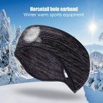 Fleece Ponytail Headband for Winter Sports