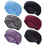 Fleece Ponytail Headband for Winter Sports
