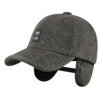 Warm Wool Dad Hat with Earmuffs for Men