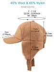 Men's Wool Baseball Hat with Earflaps