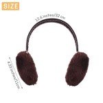 Unisex Winter Foldable Fleece Earmuffs for Skiing
