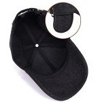 Men's Winter Wool Tweed Baseball Cap with Earmuffs