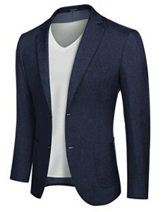 Men's Navy Blue Stylish Sport Coat Jacket