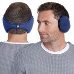 Men's Fleece Winter Ear Muffs Behind Head