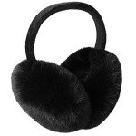 Men's Black Faux Fleece Winter Earmuffs