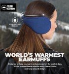 Men's Fleece Winter Ear Muffs Behind Head