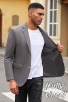 COOFANDY Men's Slim Fit Casual Blazer - Dark Grey
