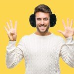 Men's Black Faux Fleece Winter Earmuffs