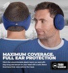 Men's Fleece Winter Ear Muffs Behind Head