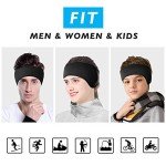 Men's Fleece Ear Warmers Headband - Black Set