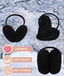 Men's Black Faux Fleece Winter Earmuffs