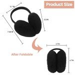 Men's Black Faux Fleece Winter Earmuffs