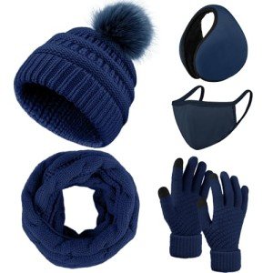 5-in-1 Winter Set: Beanie, Scarf, Gloves & More
