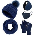 5-in-1 Winter Set: Beanie, Scarf, Gloves & More