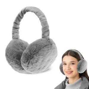 Mizikuu Adjustable Plush Winter Earmuffs for Men