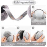 Mizikuu Adjustable Plush Winter Earmuffs for Men