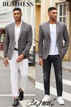 COOFANDY Men's Slim Fit Casual Blazer - Dark Grey