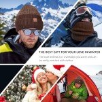 Men's Acrylic Knitted Beanie and Scarf Set