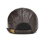 Men's Leather Ear Flap Winter Hunting Hat