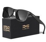 Men's UV400 Polarized Sunglasses - Matte Black Square