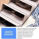 Travel Sunglasses Organizer Case for 5 Pairs
