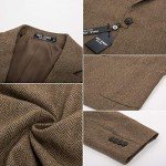 PJ PAUL JONES Men's Tweed Blazer in Coffee