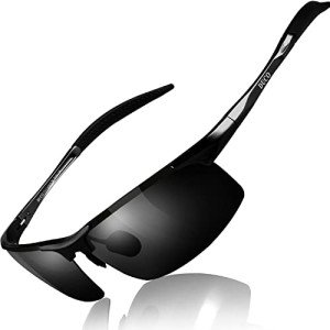 Ultralight Polarized Men's Driving Sunglasses - Black