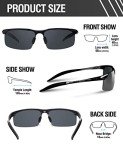 Ultralight Polarized Men's Driving Sunglasses - Black