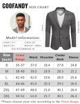 COOFANDY Men's Slim Fit Casual Blazer - Dark Grey