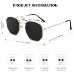 SOJOS Polarized Square Sunglasses for Men/Women