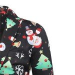 Men's Christmas Print 3-Piece Slim Suit Set