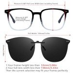 Clip-On Polarized Sunglasses for Prescription Glasses