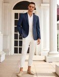 COOFANDY Men's Stylish Navy Blue Sport Coat
