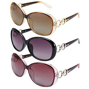 Men's 3 Pack Oversized Polarized Sunglasses Set