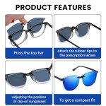 Clip-On Polarized Sunglasses for Prescription Glasses