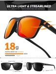 Polarized Men's Sunglasses with Lightweight Frames