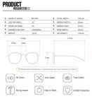 Men's Trendy Hexagonal Aviator Sunglasses - Leopard