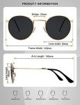 Unisex Premium Round Metal Sunglasses with UV Protection