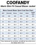 COOFANDY Men's Stylish Navy Blue Sport Coat