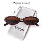 Retro Leopard Oval Sunglasses for Men and Women