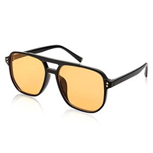 Retro Square Aviator Sunglasses for Men and Women