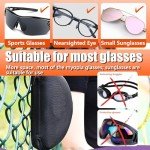 Hard Shell Sunglasses Cases with Hooks - 4 Pack