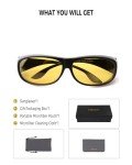 Men's Polarized Night Driving Glasses - Anti Glare