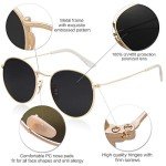Classic Polarized Round Sunglasses for Men & Women