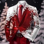 Men's Ugly Christmas Blazer with Fun Print