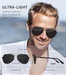 LUENX Polarized Aviator Sunglasses for Men and Women